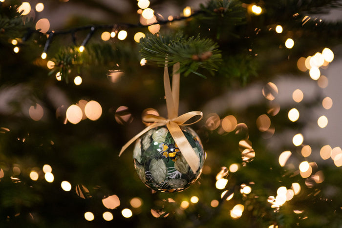 TS Collection - Kerstbal Bee green - Geschenkverpakking