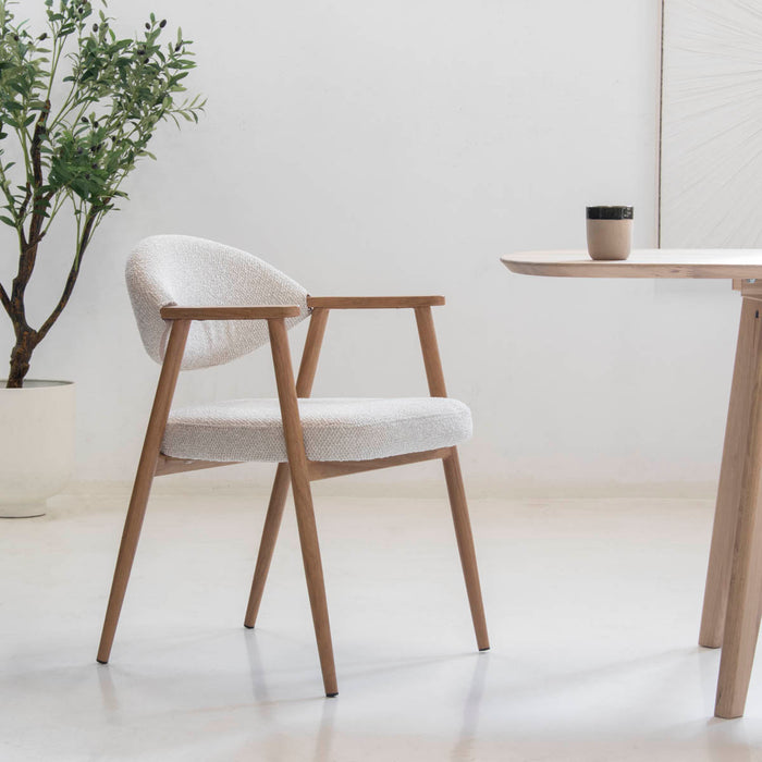 DÉJA Living - Eetkamerstoel Beige|Naturel - Karup - Set van 2