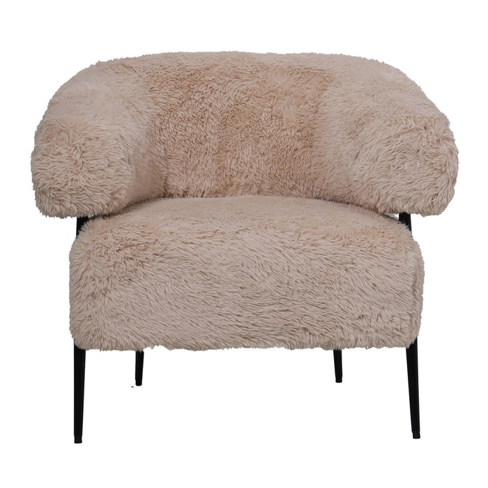 DÉJA Living - Fauteuil Taupe Stof - 86x74x78cm - Bogo