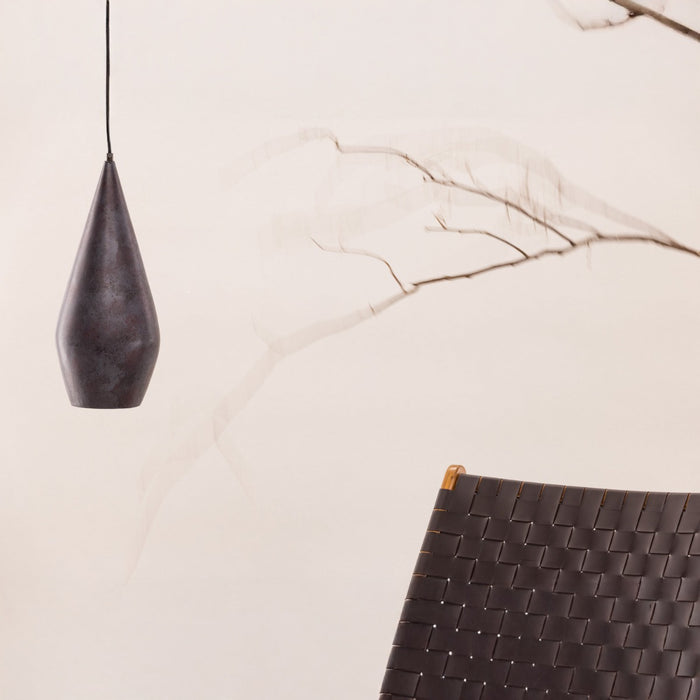 Fjôrd - Plafondlamp Bruin Resin - 18x20x48cm - Sandared