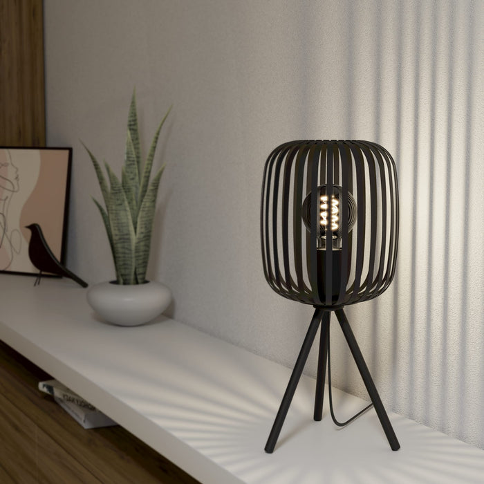 EGLO Tafellamp Romazzina Zwart - Metaal - 20x45x20cm (BxHxD)