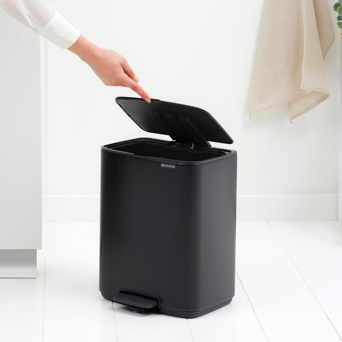 Brabantia Bo Pedaalemmer 12 L - Matt Black