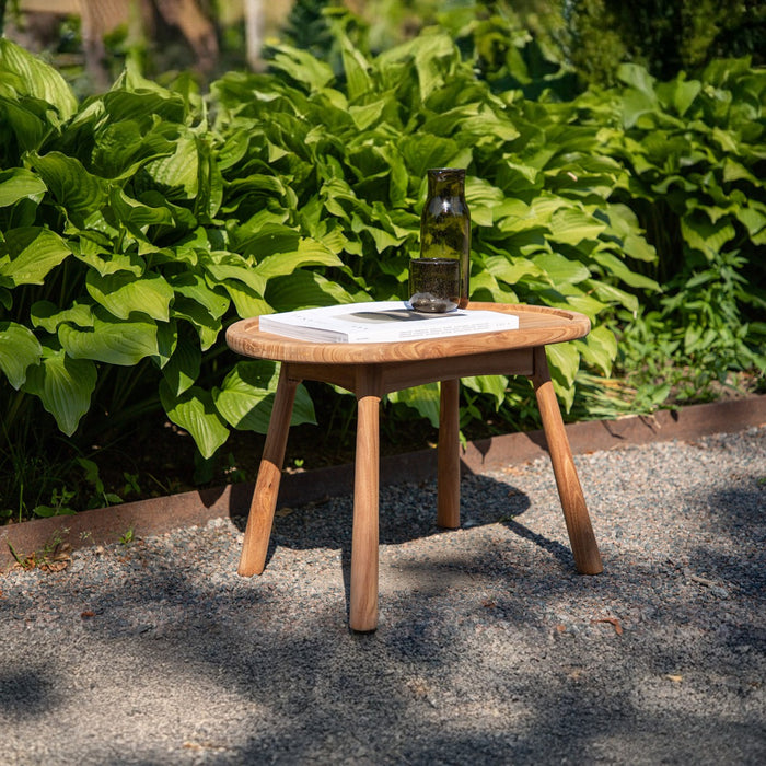 Fjôrd - Bijzettafel Naturel Teakhout - 60x40x40cm - Bohol