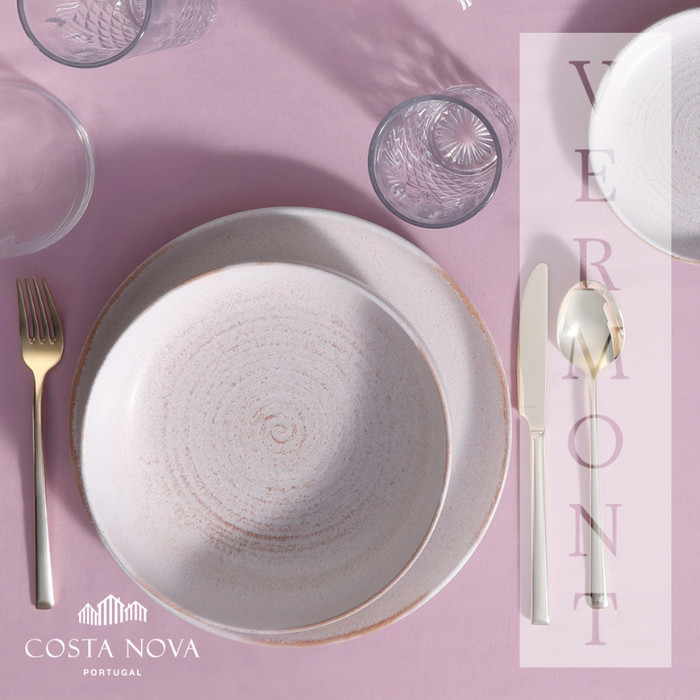 Costa Nova Vermont Bord Diep 22 cm Wit 2 stuks