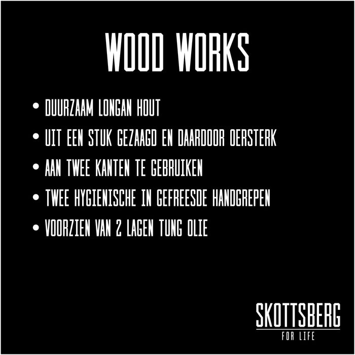 Skottsberg - Wood Works - Serveerplank - 50 x 19 x 3 cm