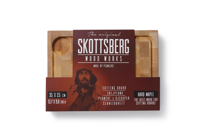 Skottsberg - Wood Works - Snijplank met sapgeul - 35 x 25 x 3,5 cm