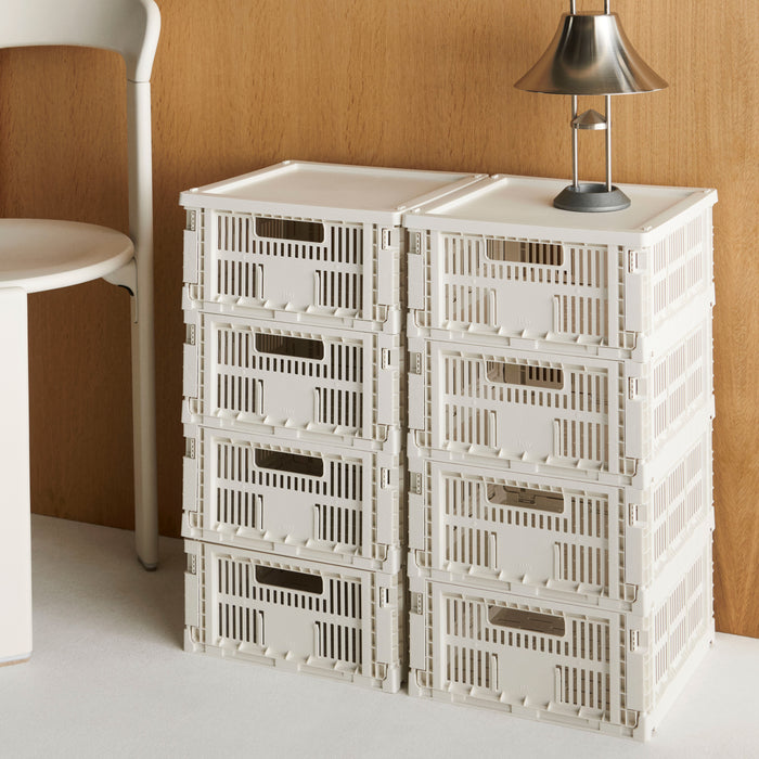 HAY Colour Crates Krat M - Rechthoekig - Off-White