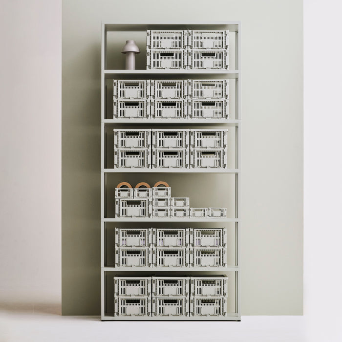 HAY Colour Krat Deksel M - Rechthoekig - Grijs