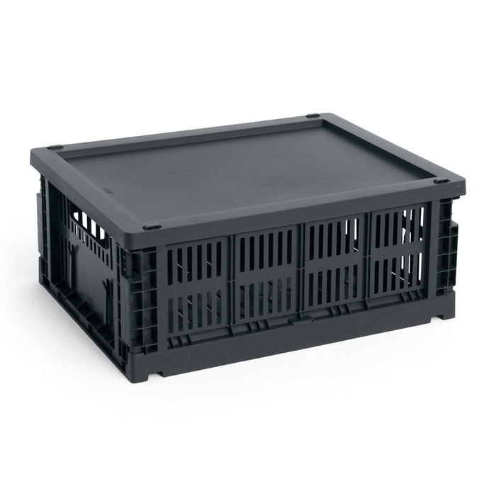 HAY Colour Krat Deksel M - Rechthoekig - Charcoal