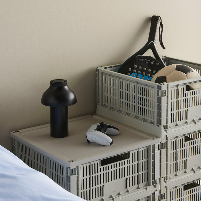 HAY Colour Krat Deksel L - Rechthoekig - Grijs