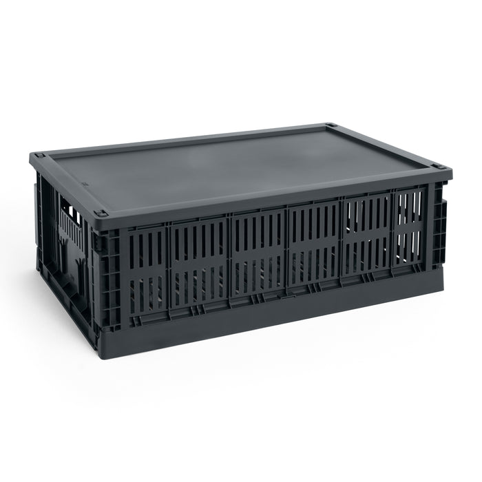 HAY Colour Krat Deksel L - Rechthoekig - Charcoal