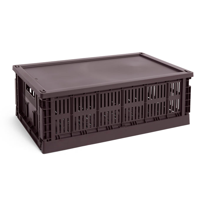 HAY Colour Krat Deksel L - Rechthoekig - Bordeaux