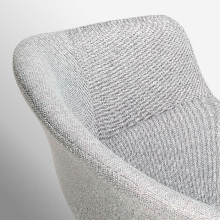 Nolon Nino-Otis Barkruk Lichtgrijs - met Armleuning - Wit - 75 cm