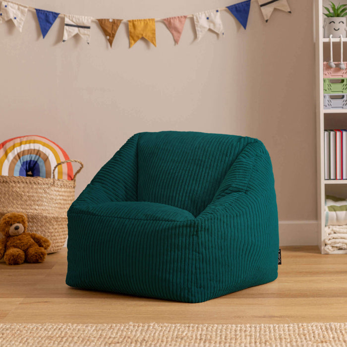 icon Natalia Kinderzitzak Fauteuil - Ribfluweel - Blauwgroen