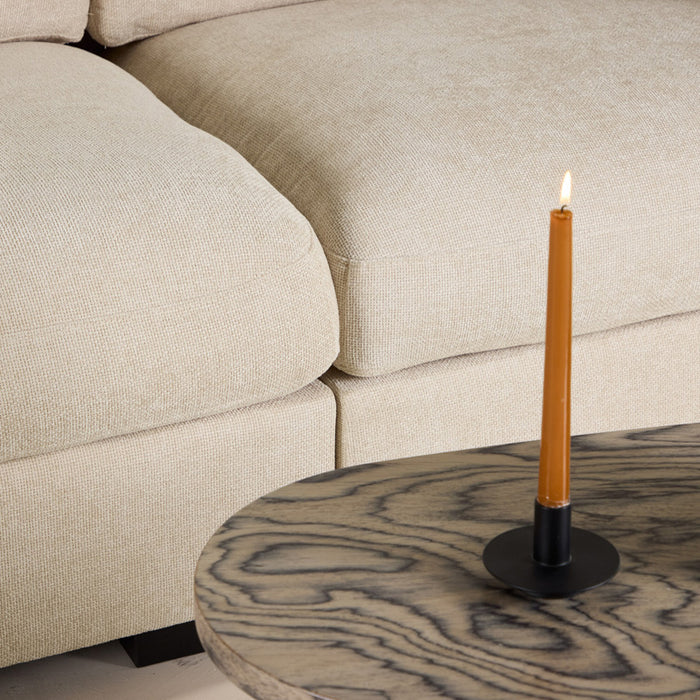 Fjôrd - 3-Zitsbank Beige Stof - 311x102x86cm - Salerno