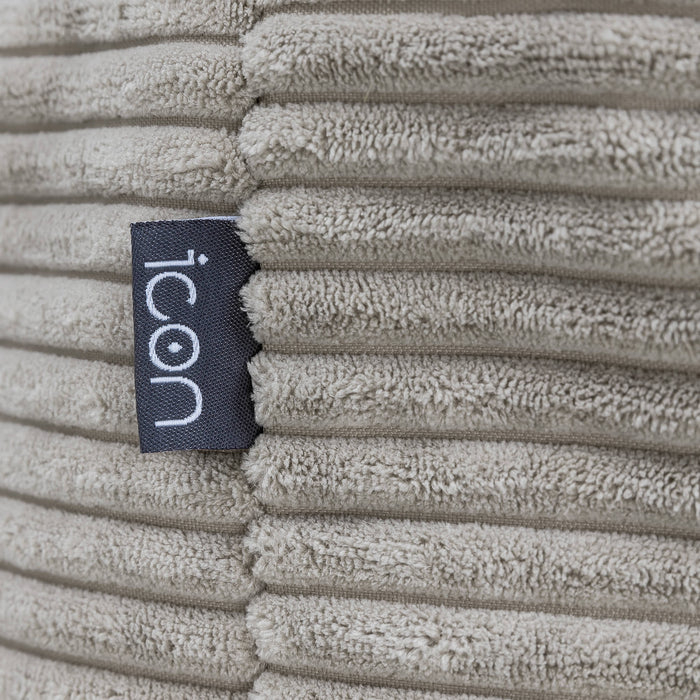 icon Milano XL Poef - Ribfluweel - Grijs