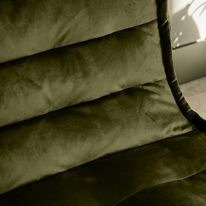 icon Kota 2-zitsbank - Zitzak - Velours - Olijfgroen