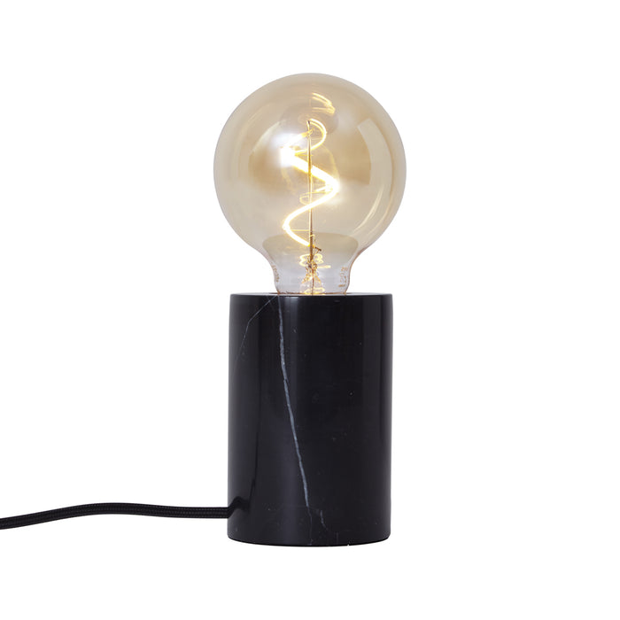 QAZQA Moderne tafellamp zwart marmer - Marissa