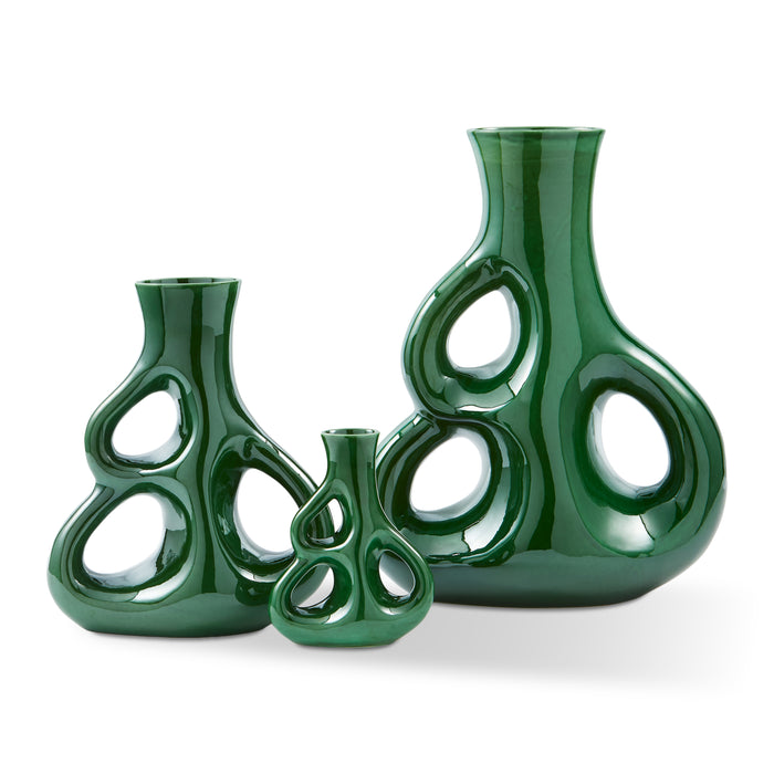 POLSPOTTEN Three Ears Vaas - Donkergroen