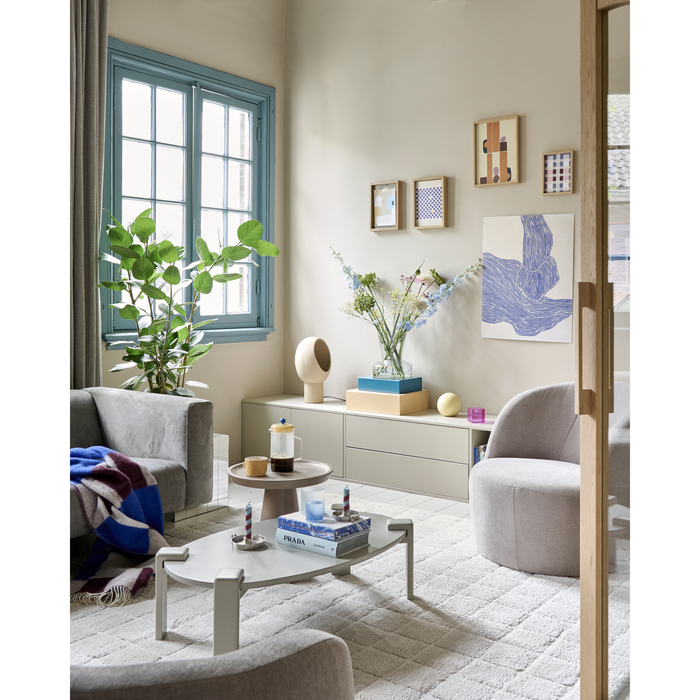 vtwonen Coffee A Gogo Bijzettafel - Mangohout - Matbruin - 45x45x45