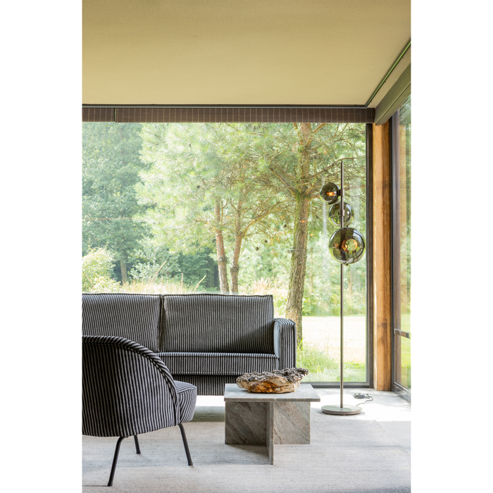 WOOOD Xhail Bijzettafel - Marmer - Naturel - 35x50x50