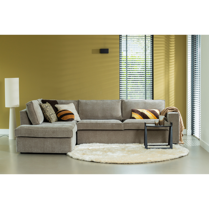 WOOOD Loft Vloerlamp - Metaal|Bouclé - Naturel - 130xØ30 cm