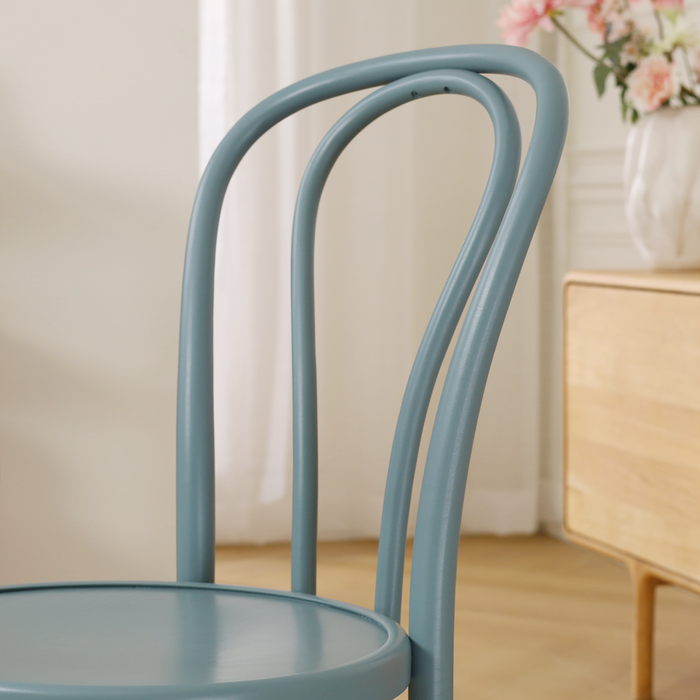 Fameg Vienna Thonet No.14 Houten Bistrostoel Blauw