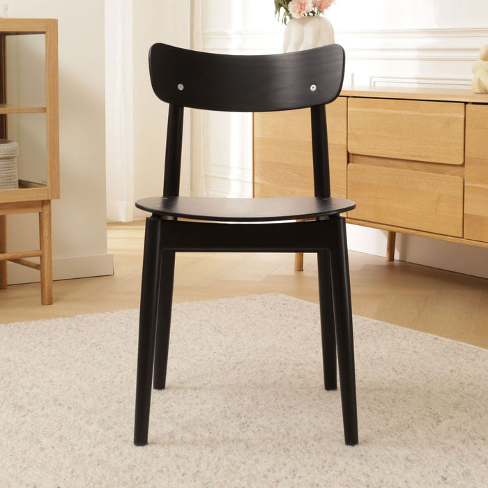 Fameg George Houten Eetkamerstoel Zwart