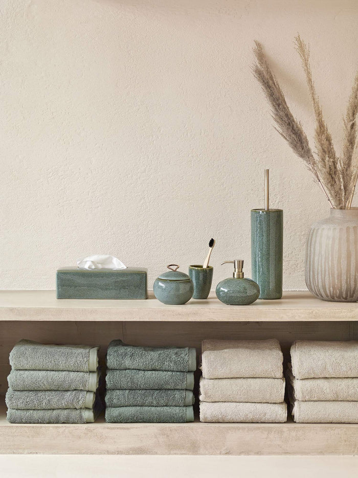 London Handdoek Linen | Beige | Katoen