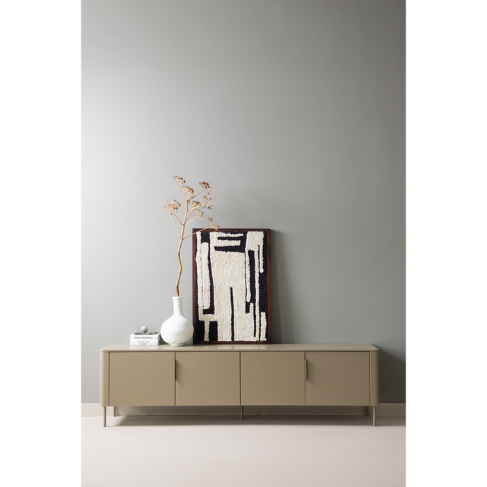 WOOOD Gunnar Tv Meubel - Grenenhout - Mud|Bruin - 56x200x44