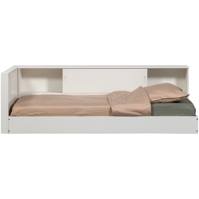 WOOOD Carter Hoekbed Links|Rechts - Grenenhout - Wit - 90x200
