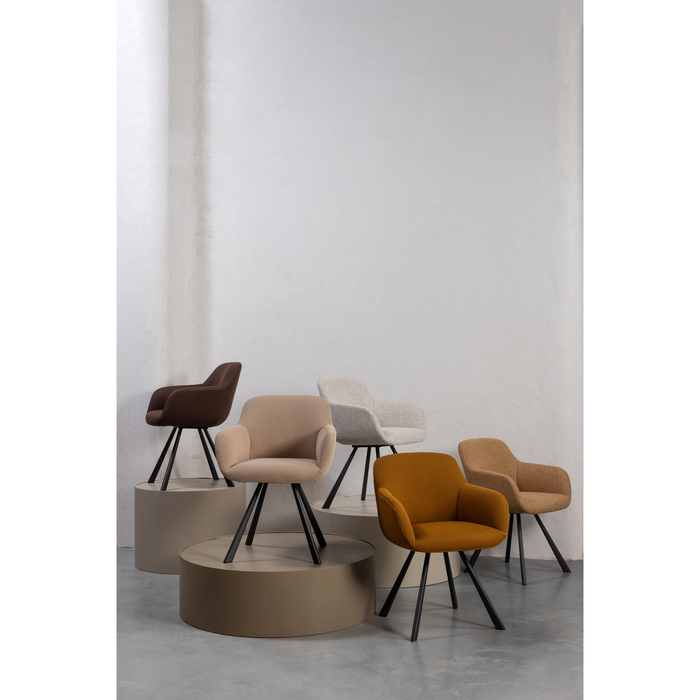 WOOOD Juno Eetkamerstoel - Mesh - Naturel - 79x58x58