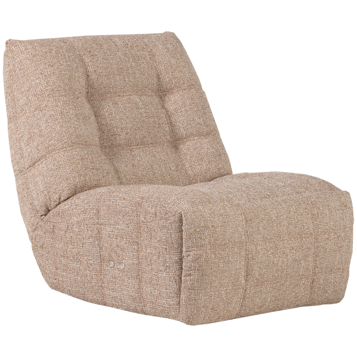 WOOOD Hein Relaxfauteuil Elektrisch - Geweven Stof - Naturel Melange