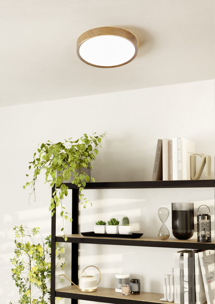 EGLO Musurita Plafondlamp - LED - Ø 34 cm - Bruin