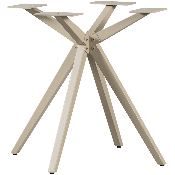 WOOOD Holland Kruispoot - Metaal - Dakargrau - 72x80x80