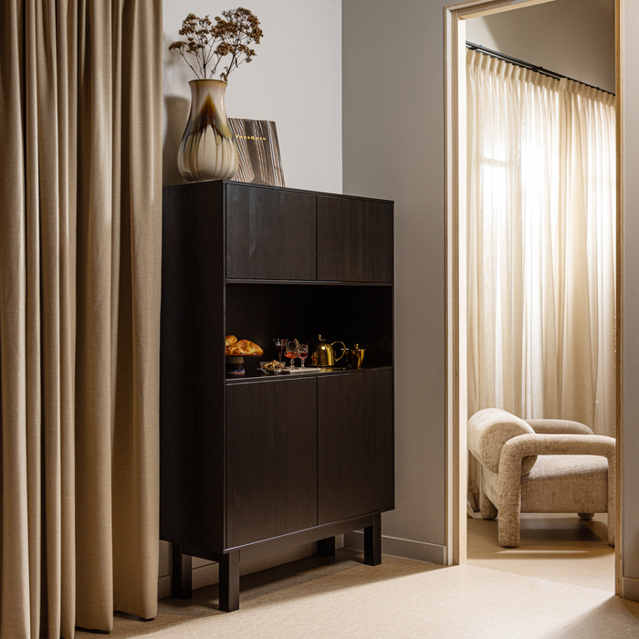 WOOOD Lenny Fauteuil - Polyester - Zand - 65x76x82