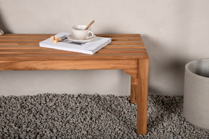 Fjôrd - Bankje Naturel Teakhout - 150x40x45cm - Kenya