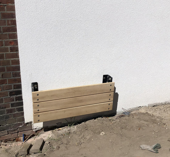 MaximaVida opklapbare gevelbank Jordaan 100 cm- FSC essenhout