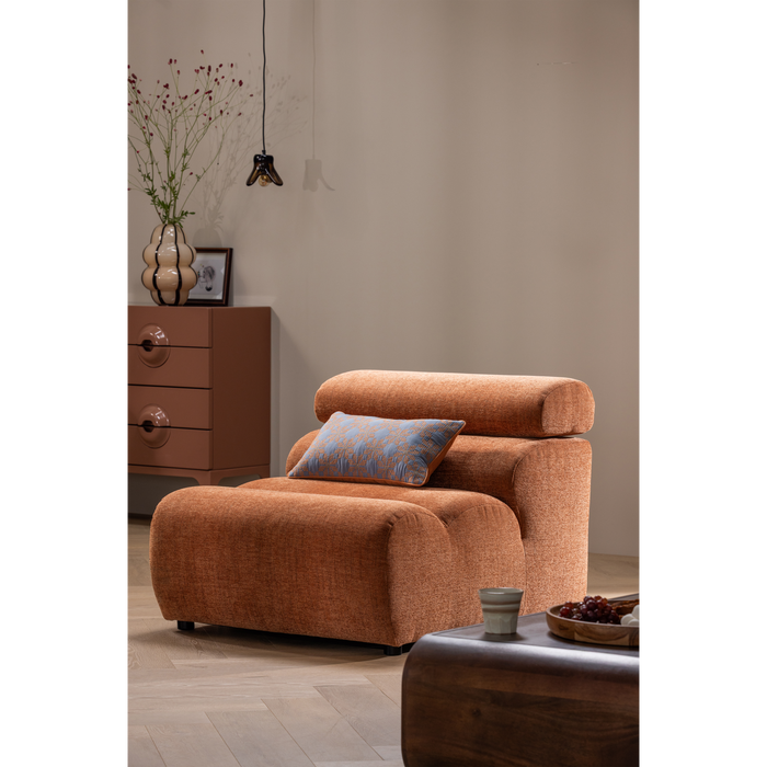 WOOOD Elle Hanglamp Klein - Glas - Bruin - 12x14x13