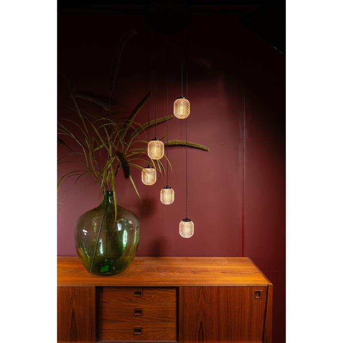 ETH Kristel Hanglamp balk 5x G9