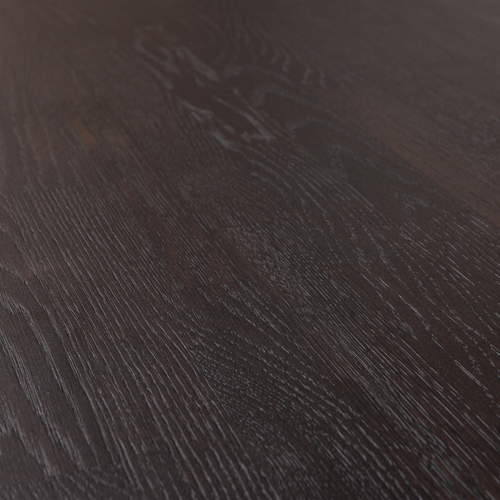 WOOOD Tablo Eettafel Afgerond Vingerlas - Eiken - Mystic Brown -200x90