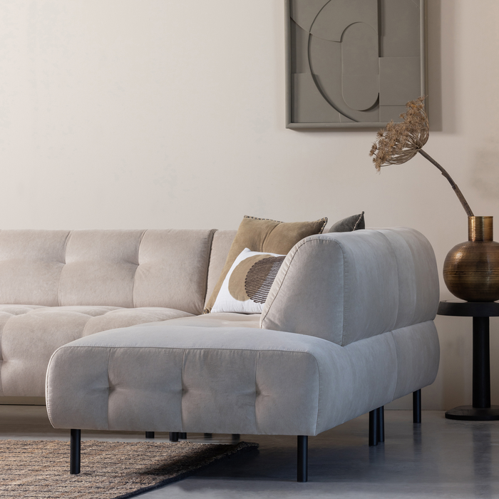 WOOOD Nanne Bijzettafel - Mangohout|marmer - Zwart - 46xØ36