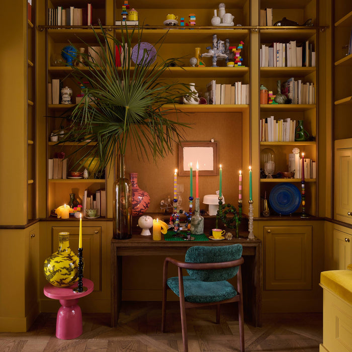 POLSPOTTEN Beads Kandelaar H 34 cm - Multicolor