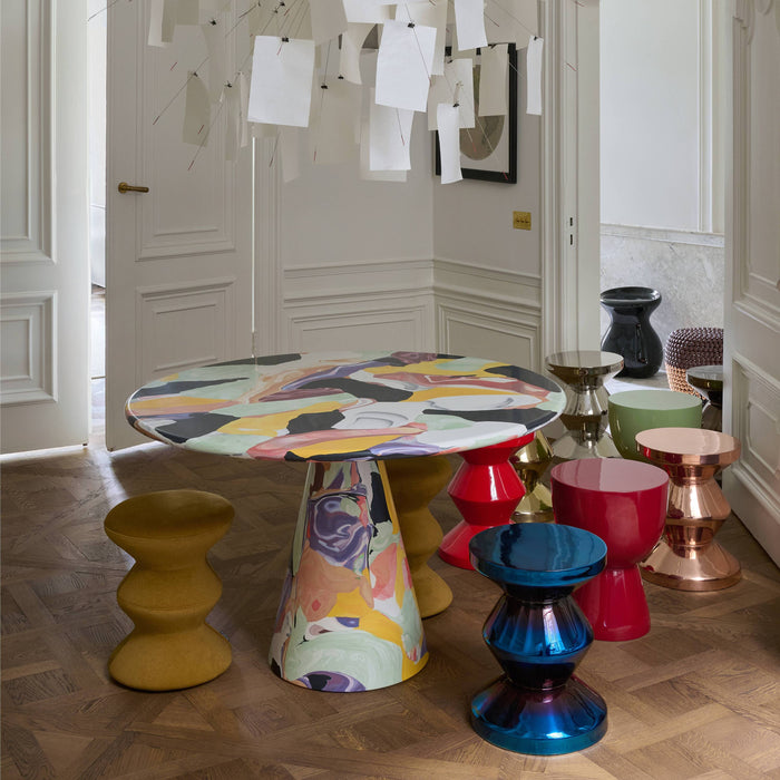 POLSPOTTEN Zig Zag Bijzettafel - Rosé Goud