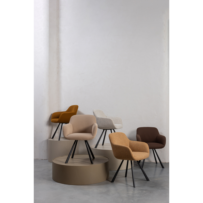 WOOOD Juno Eetkamerstoel - Mesh - Espresso - 79x58x58