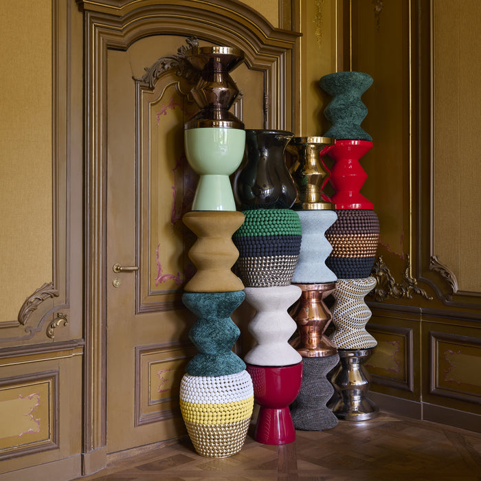 POLSPOTTEN Dot Kruk/Bijzettafel - Groen / Zwart / Zilver