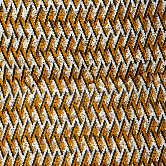 POLSPOTTEN Peggy Loungestoel - Oker / Wit