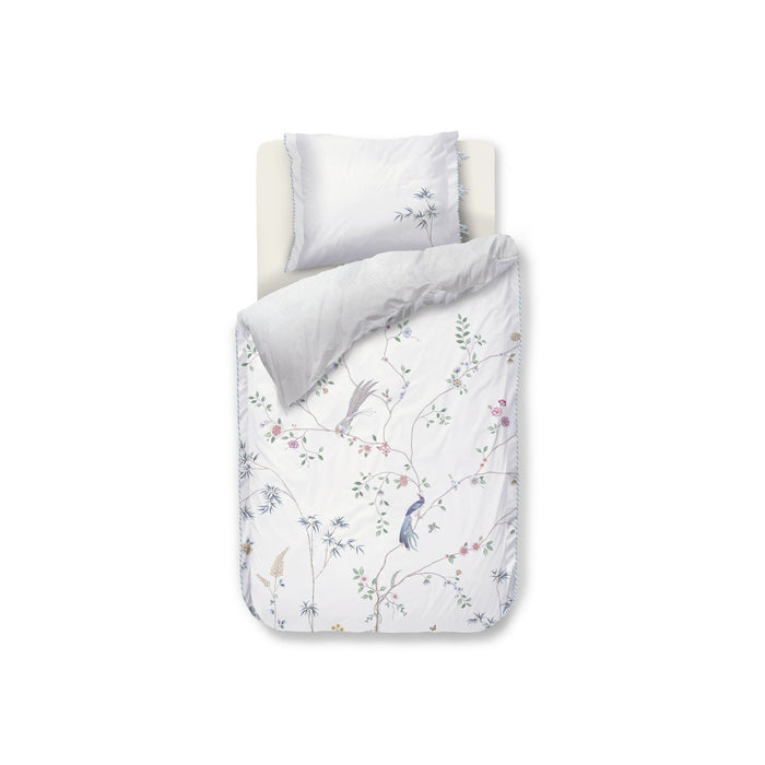 Pip Studio Bamboo Blossom Dekbedovertrek 140 x 200/220 cm - Wit