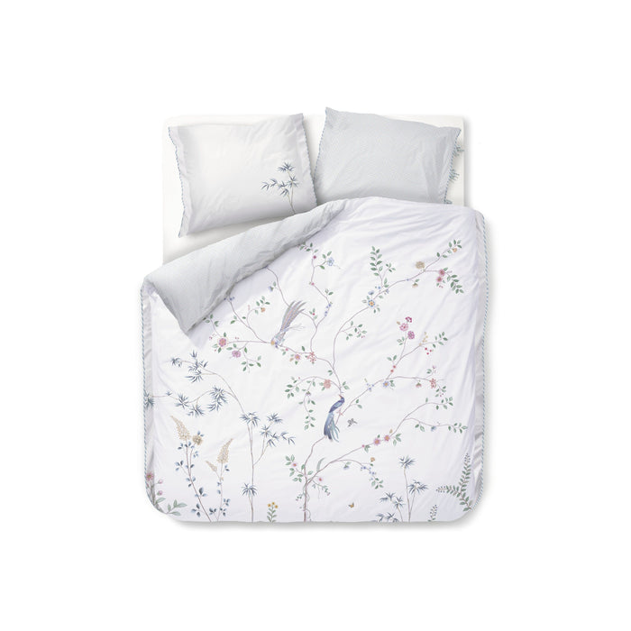 Pip Studio Bamboo Blossom Dekbedovertrek 200 x 200/220 cm - Wit