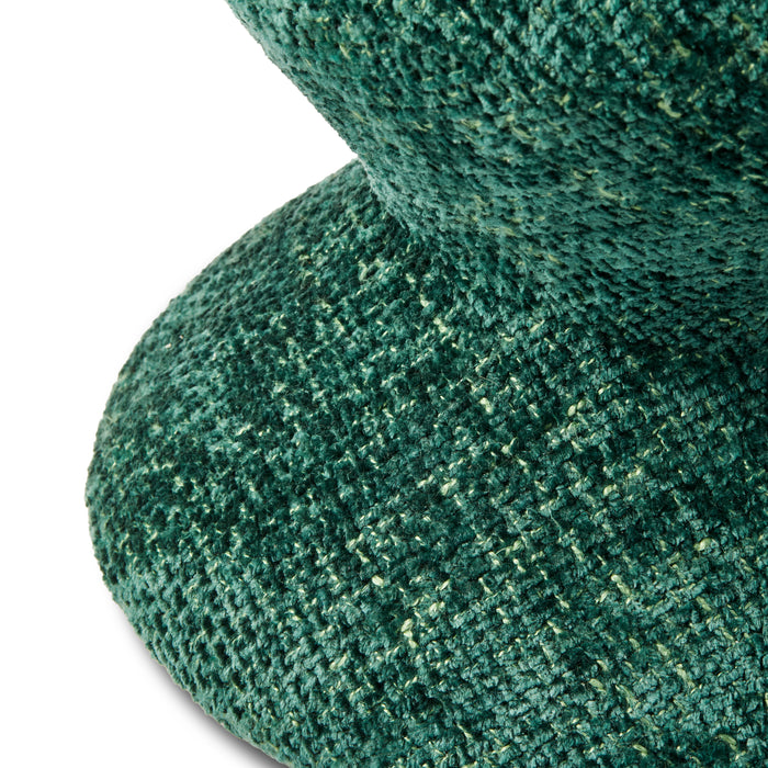 POLSPOTTEN Zig Zag Kruk - Donkergroen